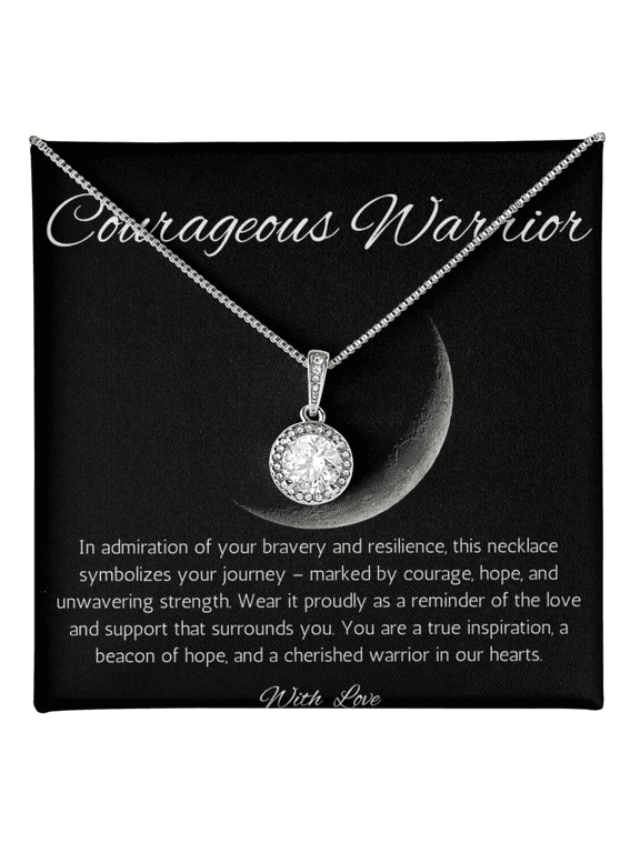 Survivor Gift Necklace, Cancer survivor Gift Necklace, Heart Attack Survivor, Double Circle Necklace, Motivational Gift Necklace