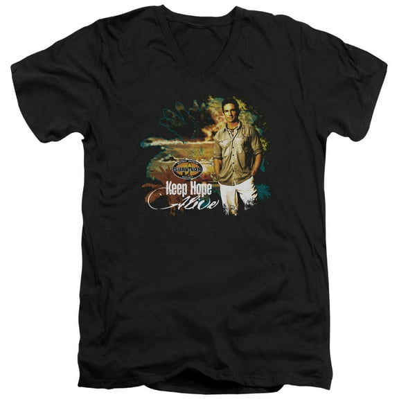 Survivor - Keep Hope Alive - Slim Fit V Neck Shirt - Large