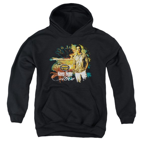 Survivor - Keep Hope Alive - Youth Hooded Sweatshirt - Medium
