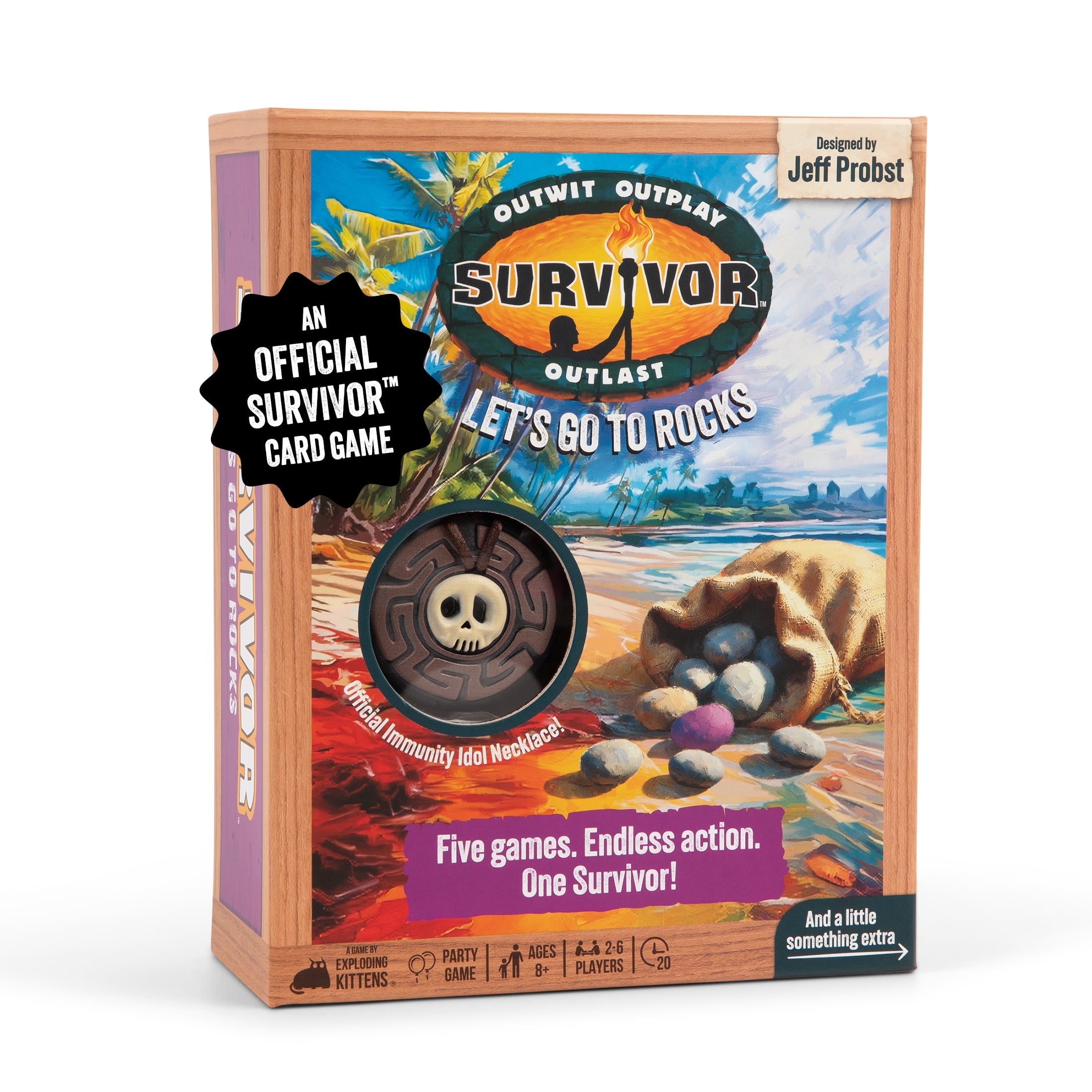 Survivor: Let's Go to Rocks Game for Ages 8+, 2 to 6 Players