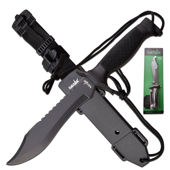 Survivor Mammoth Metal Fixed Blade Knife