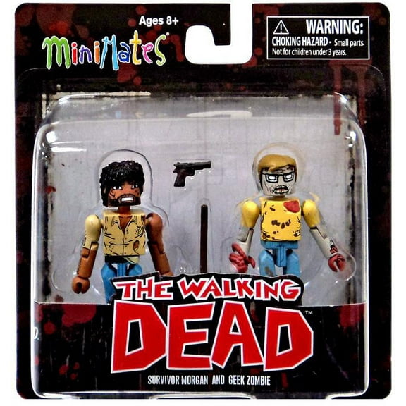 Survivor Morgan & Geek Zombie Minifigure 2-Pack Minimates Series 5