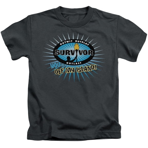 Survivor Off My Island Youth 18/1 T-Shirt Charcoal