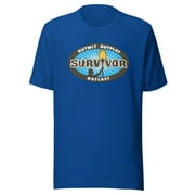 Survivor: Outwit, Outplay, Outlast Logo Adult Unisex Short Sleeve T-Shirt - Officially Licensed - True Royal, XLarge