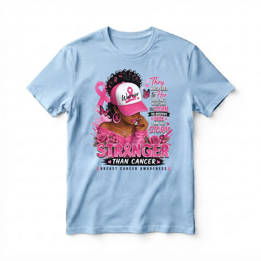 Survivor Pink Ribbon I'm The Storm T-shirt Unisex Short Sleeve Crew ...