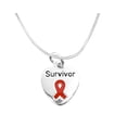 thumbnail image 1 of Survivor Red Ribbon Heart Necklaces, 1 of 4