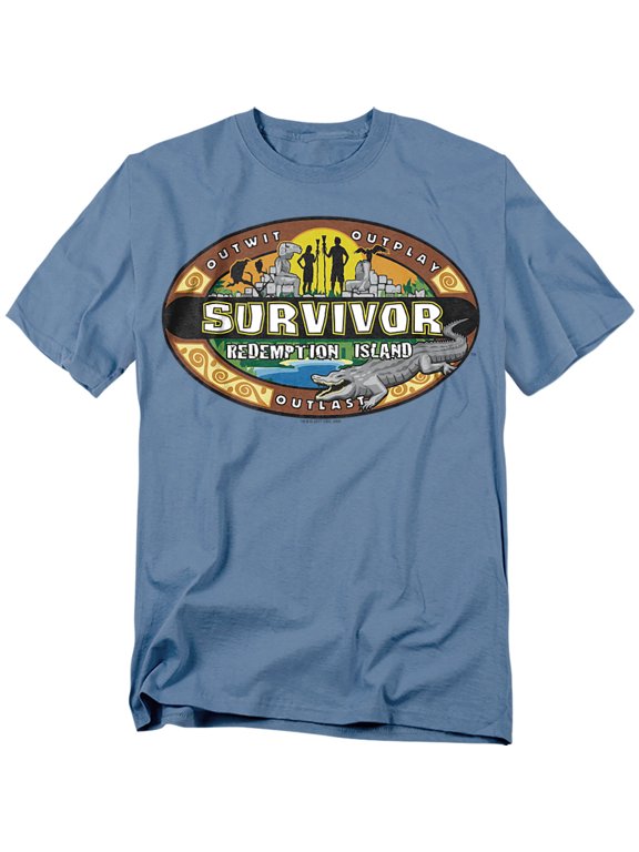 Men's Redemption Island T-shirt Large Blue