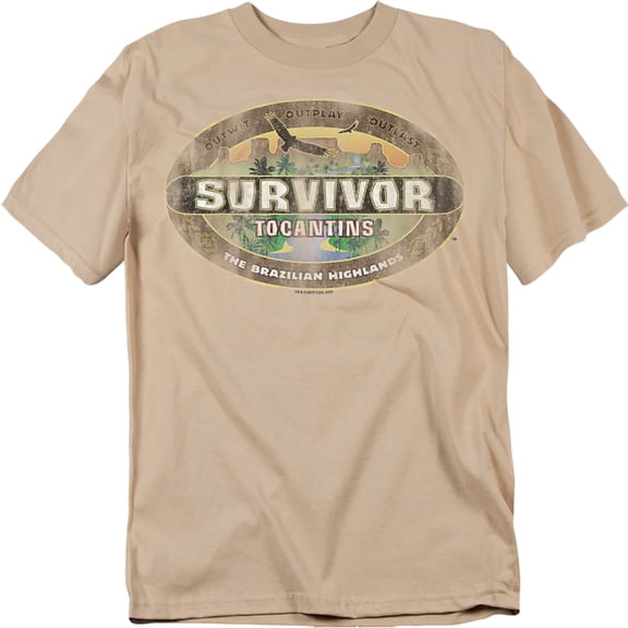 Survivor Tocantins Distressed Officially Licensed Adult T-Shirt S