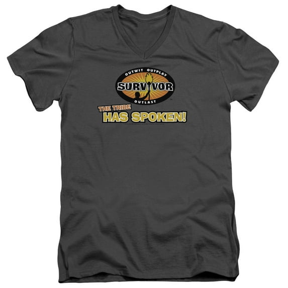 Survivor - Tribe Has Spoken - Slim Fit V Neck Shirt - XX-Large