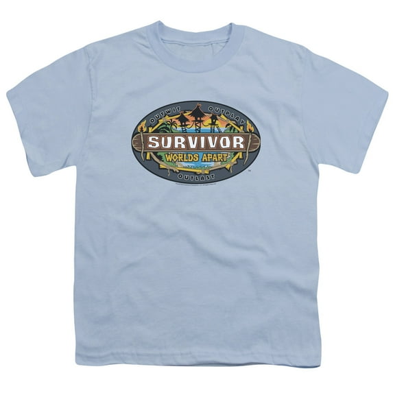 Survivor - Worlds Apart Logo - Youth Short Sleeve Shirt - Small