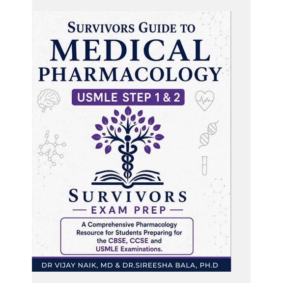 Survivor's Guide to Medical Pharmacology: High-Yield Facts for CBSE, USMLE Step 1, CCSE & Step 2, (Paperback)