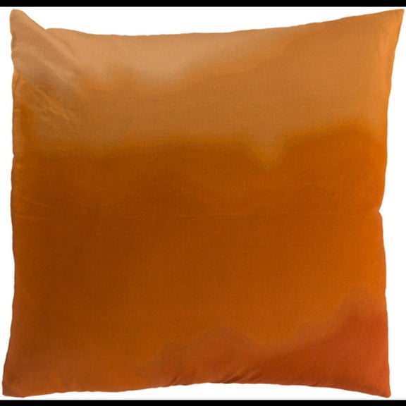 Surya 22" Square Solid Indoor Throw Pillow - Orange