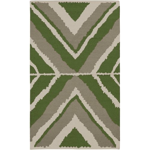 Beth Lacefield for Surya Alameda Handwoven Flatweave Wool Gray/Green Area Rug