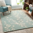 thumbnail image 1 of Surya ATH5158-268 2 ft. 6 in. x 8 ft. Athena Hand Tufted Rug, Mint & Ivory, 1 of 7