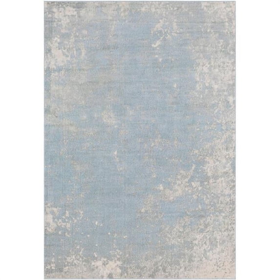 Surya Aberdine ABE-8028 Pale Blue, Light Gray 1'6" Corner Sample Rug