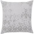thumbnail image 1 of Surya Abstraction ASR-001 20x20" Square Cotton Pillow Cover in Light Gray, 1 of 1