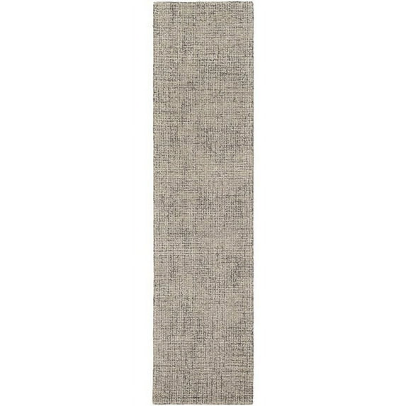 Surya Aiden AEN-1005 24 x 96" Runner Modern Wool Rug in Gray/Ivory