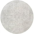 thumbnail image 1 of Surya Aisha AIS-2306 63 x 63" Round Fabric Rug in Light Gray/Off White, 1 of 3