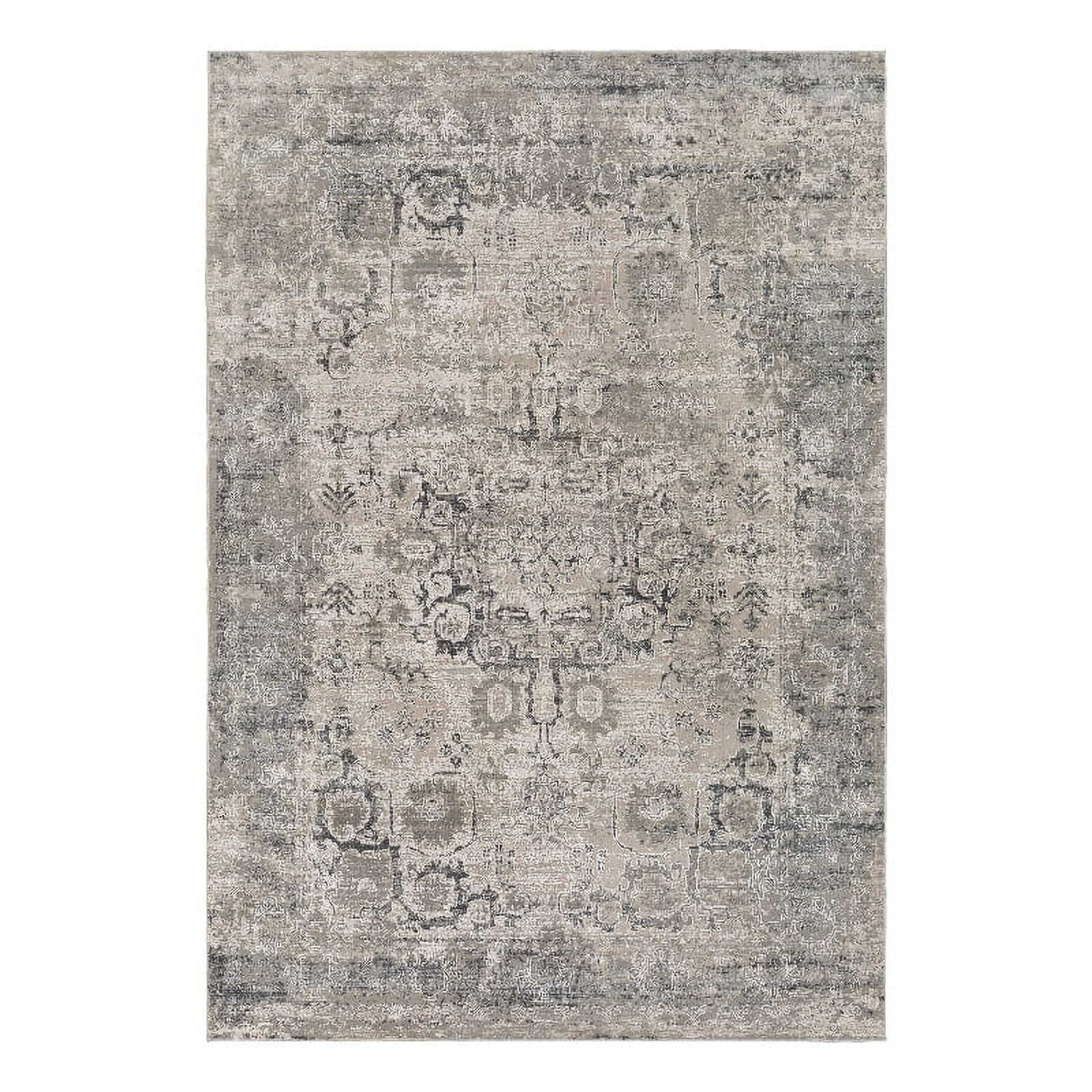 Surya Aisha AIS2316 108 x 147" Rectangle Fabric Rug in Gray/Black