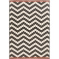 thumbnail image 1 of Alfresco Black/Rust 2'5" x 4'5" Modern Indoor/Outdoor Rectangle Area Rug, 1 of 11