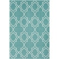 thumbnail image 1 of Surya  5 ft. 3 in. Round Alfresco Round Machine Made Indoor & Outdoor Area Rug - Teal & White, 1 of 2