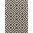 thumbnail image 1 of Surya  Alfresco Round Machine Made Geometric Area Rug - Black & Cream - 8'9in. Round, 1 of 11