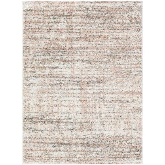 Aliyah shag Machin e Woven Modern Rugs in Cream