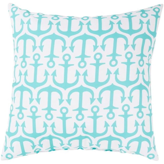 Surya Rain 26 x 26 x 5 in. Throw Pillow - Blue - Large