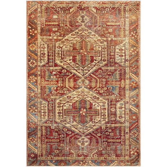 Surya Amelie AML-2340 79x108" Rectangle Chenille Rug in Burnt Orange/Brick Red