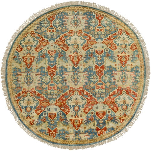 Surya Antolya Hand-Knotted Burnt Orange Area Rug