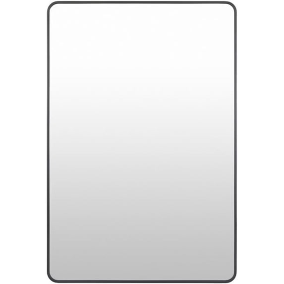 Surya Aranya Modern Rectangle Mirror With Black Finish RAY023-2435