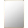 thumbnail image 1 of Surya Aranya Modern Rectangle Mirror With Gold Finish RAY024-2030, 1 of 1