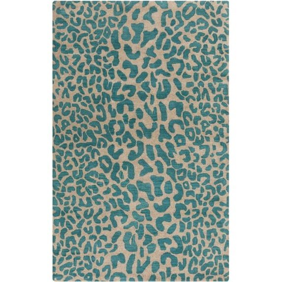 Surya Athena 9'9" x 9'9" Square Hand Tufted Wool Rug in Blue