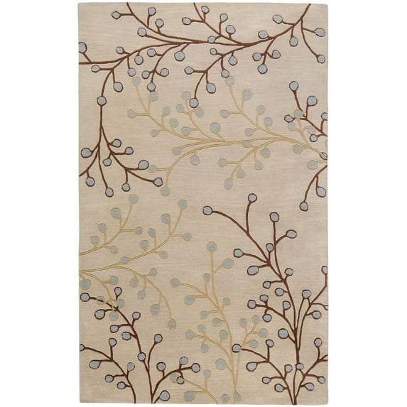 Surya Athena Area Rug ATH-5008 Grey Branches Buds 2' x 3' Rectangle