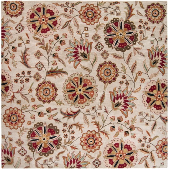 Floral & Paisley ATH5035-4SQ Area Rug 4' Square