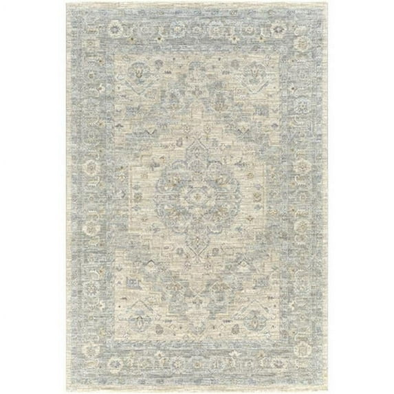 Surya Avant Garde AVT-2302 94 x 123" Rectangle Fabric Rug in Sage Green/Beige