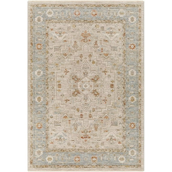 Surya Avant Garde AVT-2316 60 x 89" Rectangle Fabric Rug in Light Beige/Denim