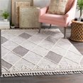 thumbnail image 1 of Surya Azilal AZI-2304 51x71" Rectangle Global Fabric Area Rug in Gray/Ivory, 1 of 7