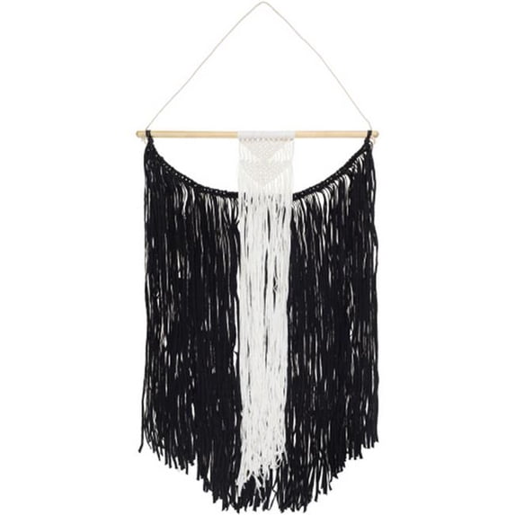 Livabliss RZA1000-3122 31 x 22 in. Azra Wall Hanging - Charcoal & White
