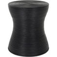 thumbnail image 1 of Surya Balinese 16" Modern Style Rattan End Table in Black Finish, 1 of 2