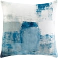 thumbnail image 1 of Balliano Woven Modern Pillow Cover in White, Pale Blue, 1 of 1