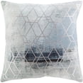 thumbnail image 1 of Surya Balliano BLN-005 20 x 20" Square Fabric Pillow Kit in Silver/Blue/White, 1 of 5
