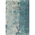 thumbnail image 1 of Surya Banshee BAN-3343 39x63" Rectangle Modern Wool Area Rug in Teal Blue/Sage, 1 of 3