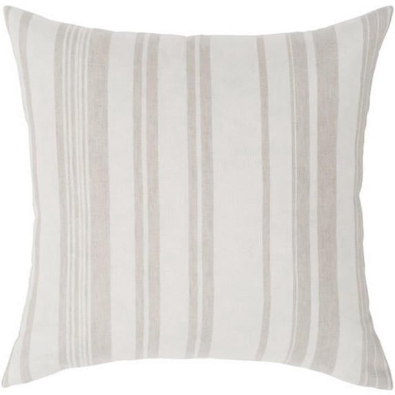Surya Baris BIS-001 18 x 18" Square Cotton Pillow Kit in Oatmeal/Beige