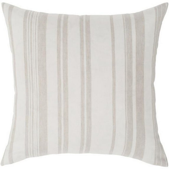 Surya Baris BIS-001 20 x 20" Square Cotton Pillow Kit in Oatmeal/Beige