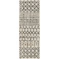 thumbnail image 1 of Surya Beni shag BSH-2310 31 x 87" Runner Fabric Rug in Black and Cream, 1 of 7