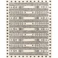 thumbnail image 1 of Surya Beni shag BSH-2325 94 x 120" Rectangle Fabric Rug in Black and Cream, 1 of 8