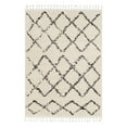thumbnail image 1 of Surya Berber Shag BBE-2300 94x122" Rectangle Fabric Area Rug in Charcoal/Beige, 1 of 2
