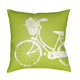thumbnail image 1 of Surya  Bicycle 18 x 18 x 4 in. Throw Pillow - Medium, 1 of 2