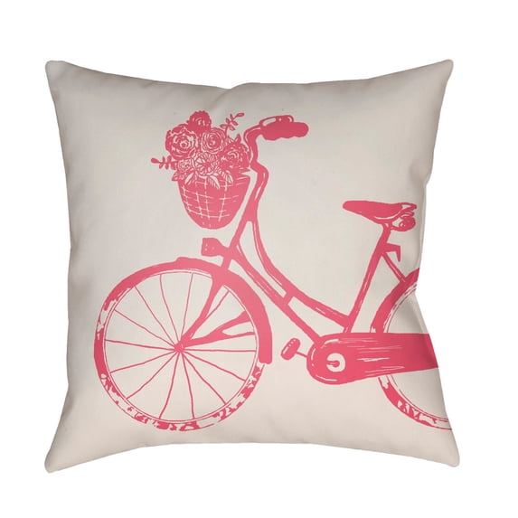 Surya Bicycle Outdoor Pillow